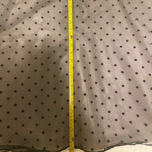 1950s hoopskirt polka dot dress - Picture 3 of 6